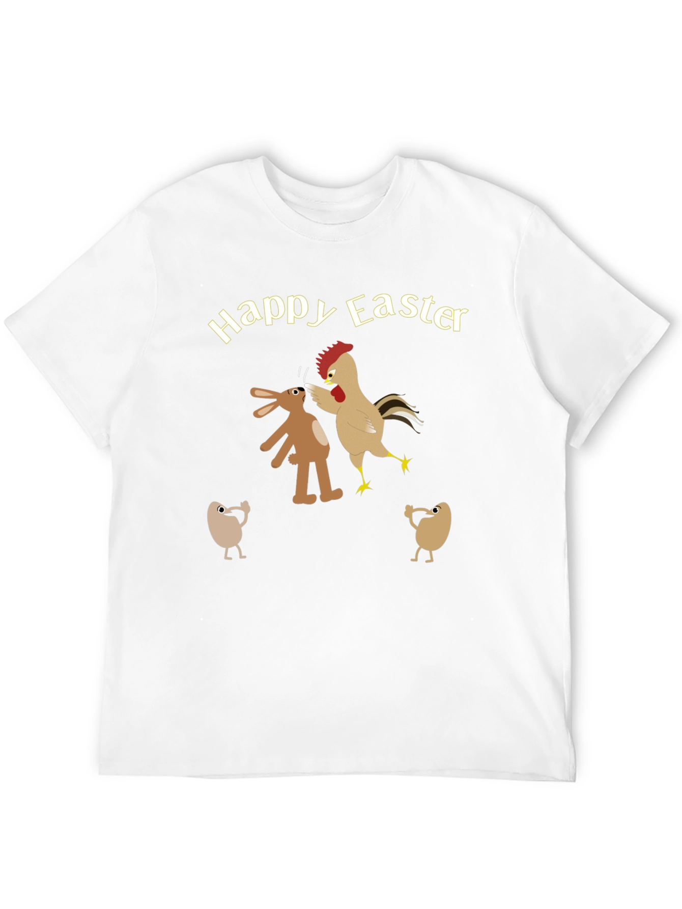 Happy Easter T-Shirt - Bunny vs Chicken