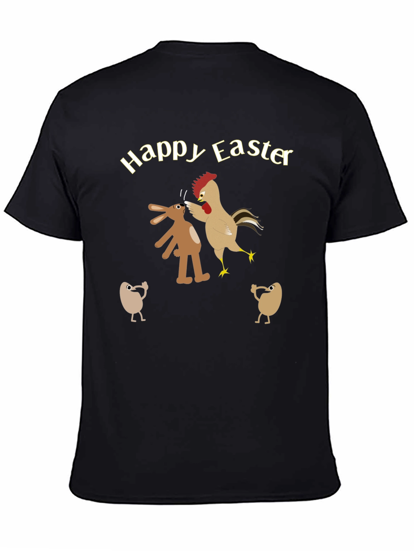 Happy Easter T-Shirt - Bunny vs Chicken