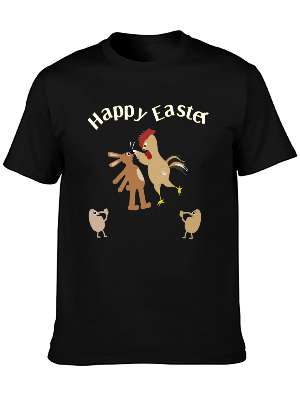 Happy Easter T-Shirt - Bunny vs Chicken