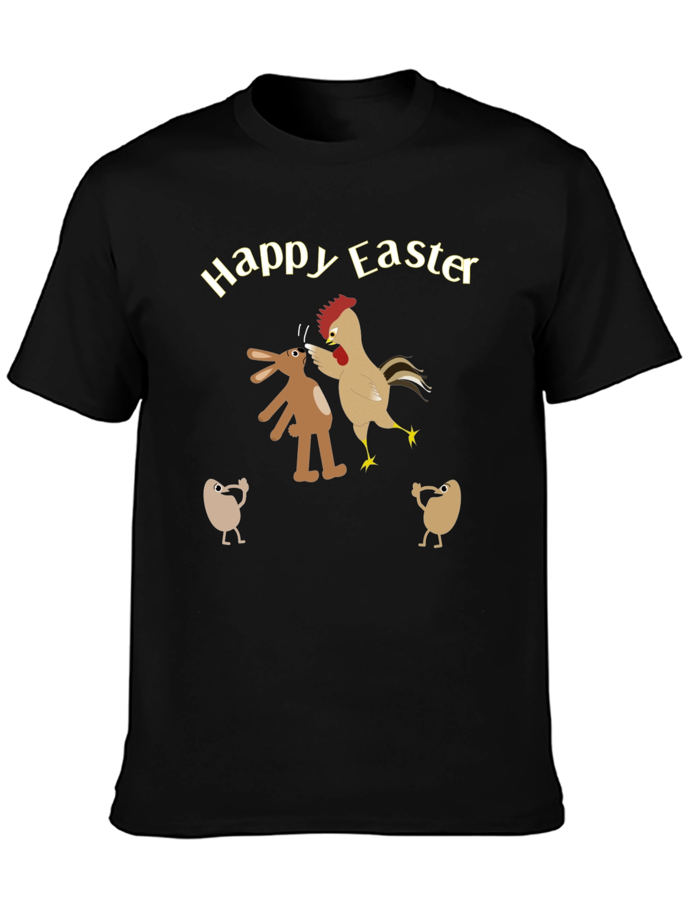 Happy Easter T-Shirt - Bunny vs Chicken