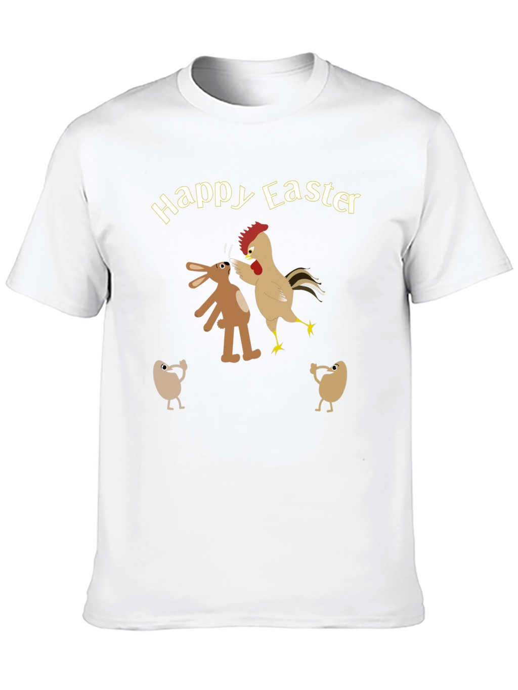 Happy Easter T-Shirt - Bunny vs Chicken