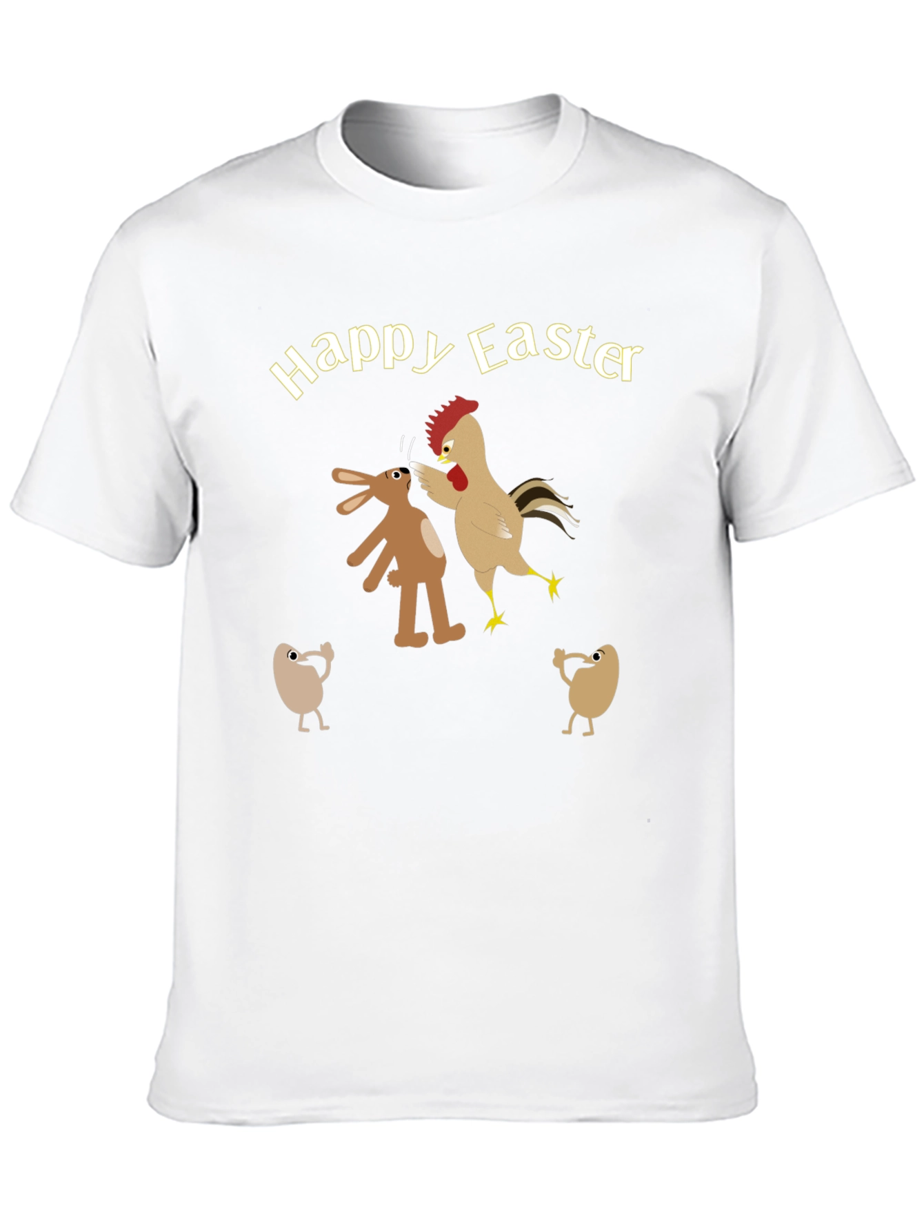 Happy Easter T-Shirt - Bunny vs Chicken