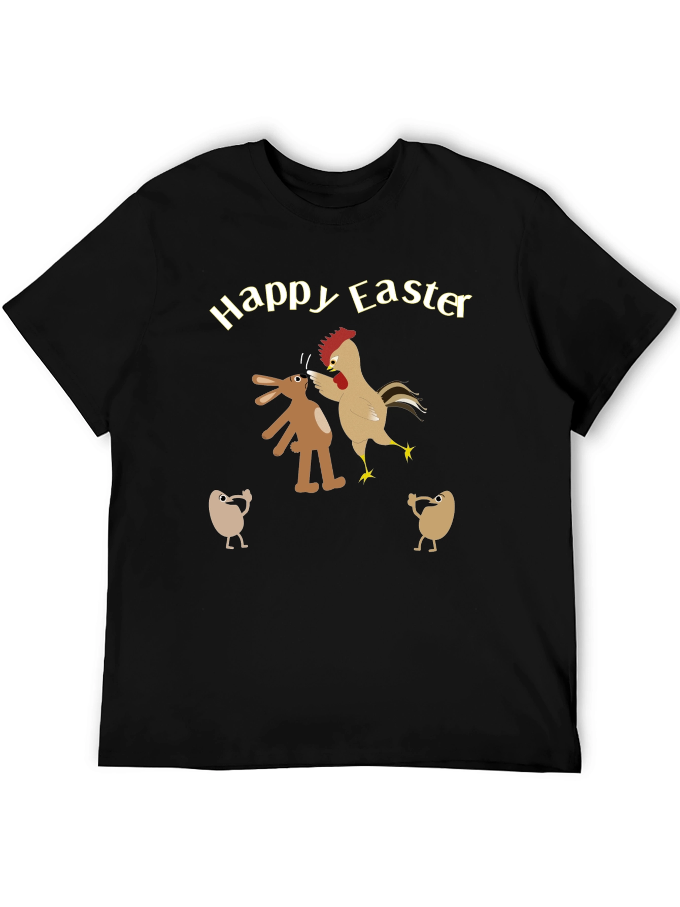 Happy Easter T-Shirt - Bunny vs Chicken