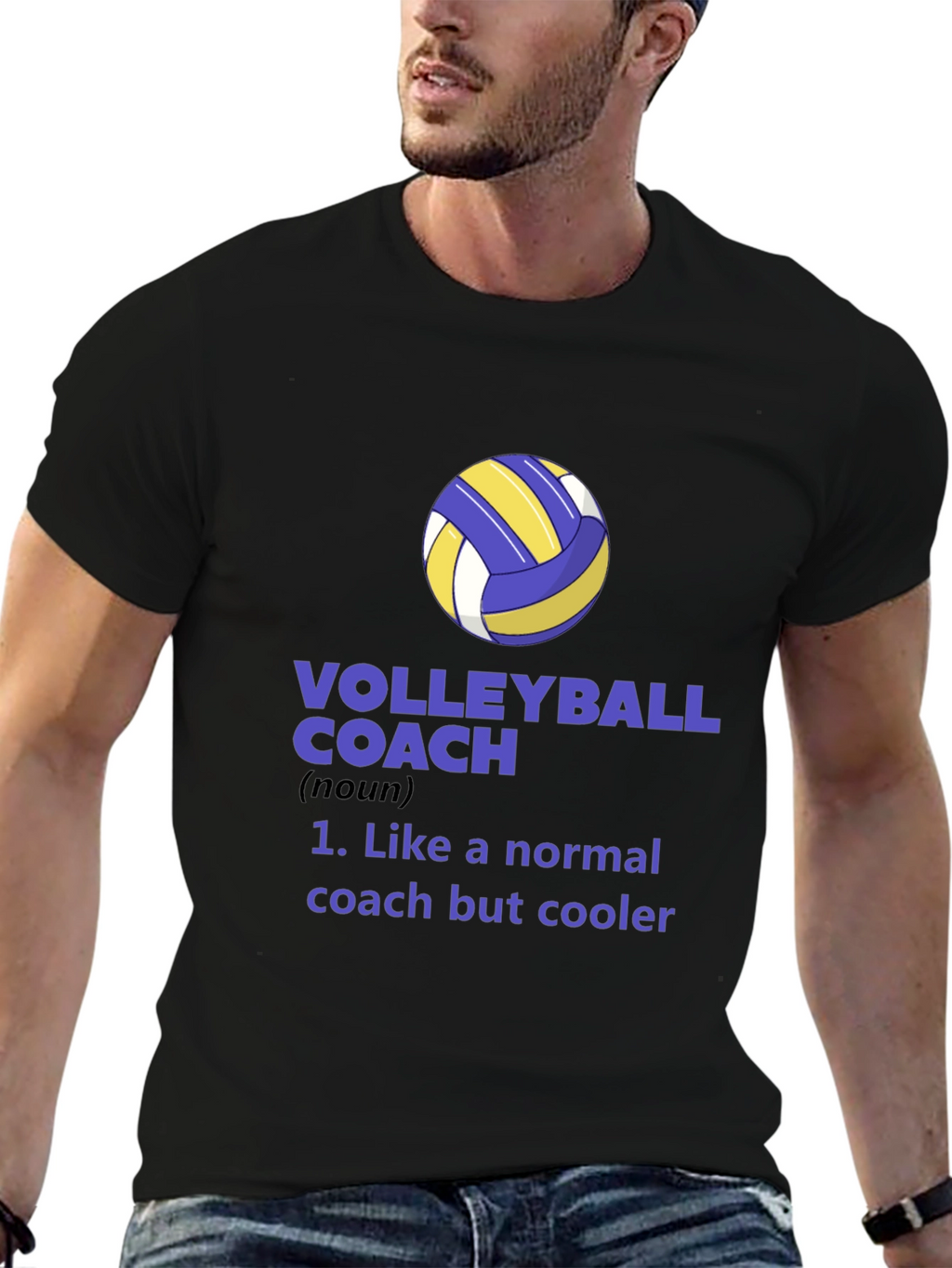 Volleyball Coach Graphic Tee - Cool Coach Definition