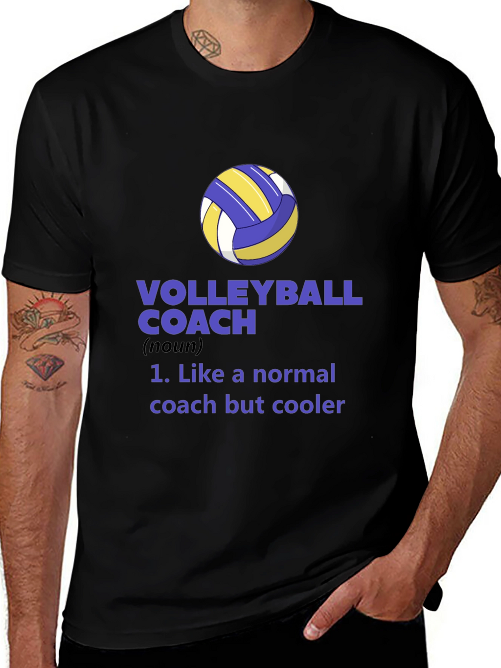 Volleyball Coach Graphic Tee - Cool Coach Definition