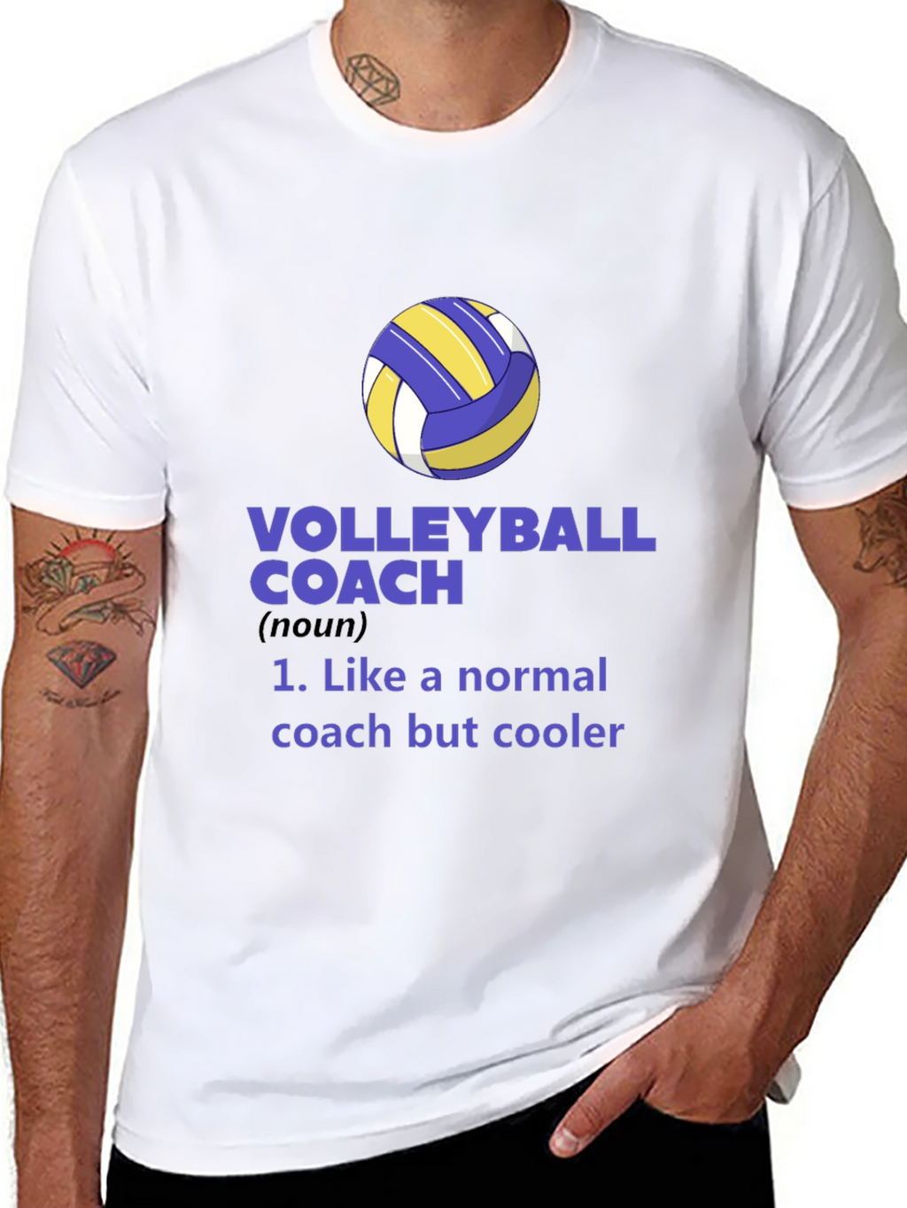 Volleyball Coach Graphic Tee - Cool Coach Definition
