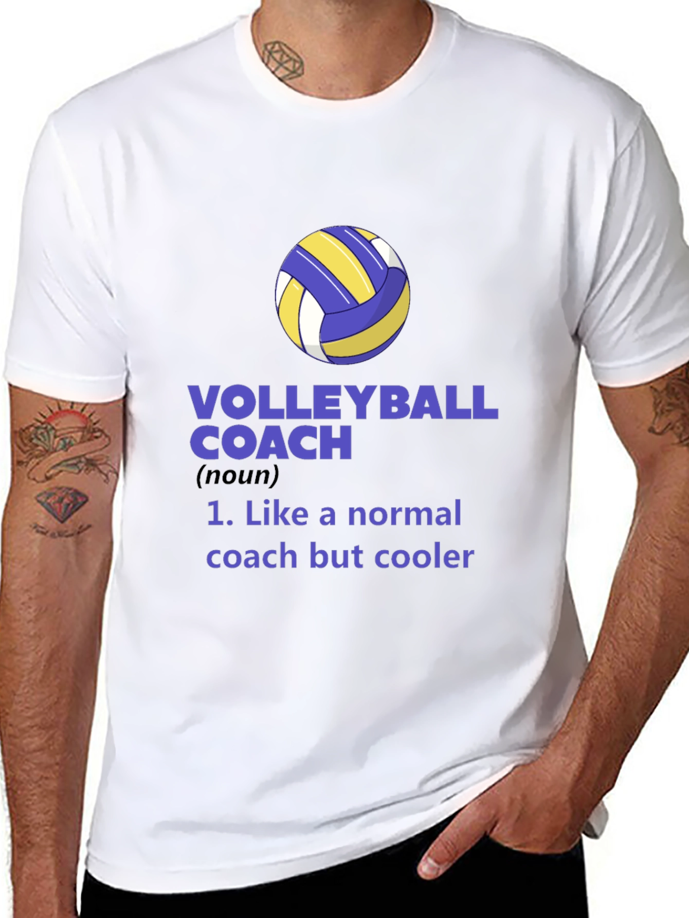 Volleyball Coach Graphic Tee - Cool Coach Definition