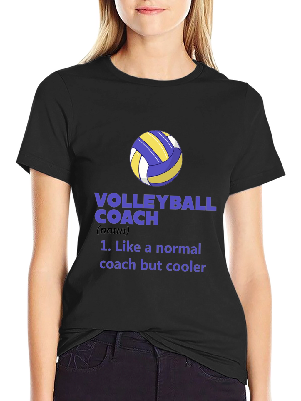 Volleyball Coach Graphic Tee - Cool Coach Definition