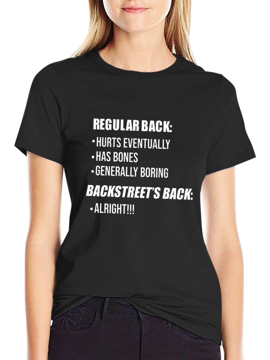 Regular Back vs Backstreets Back Novelty T-Shirt