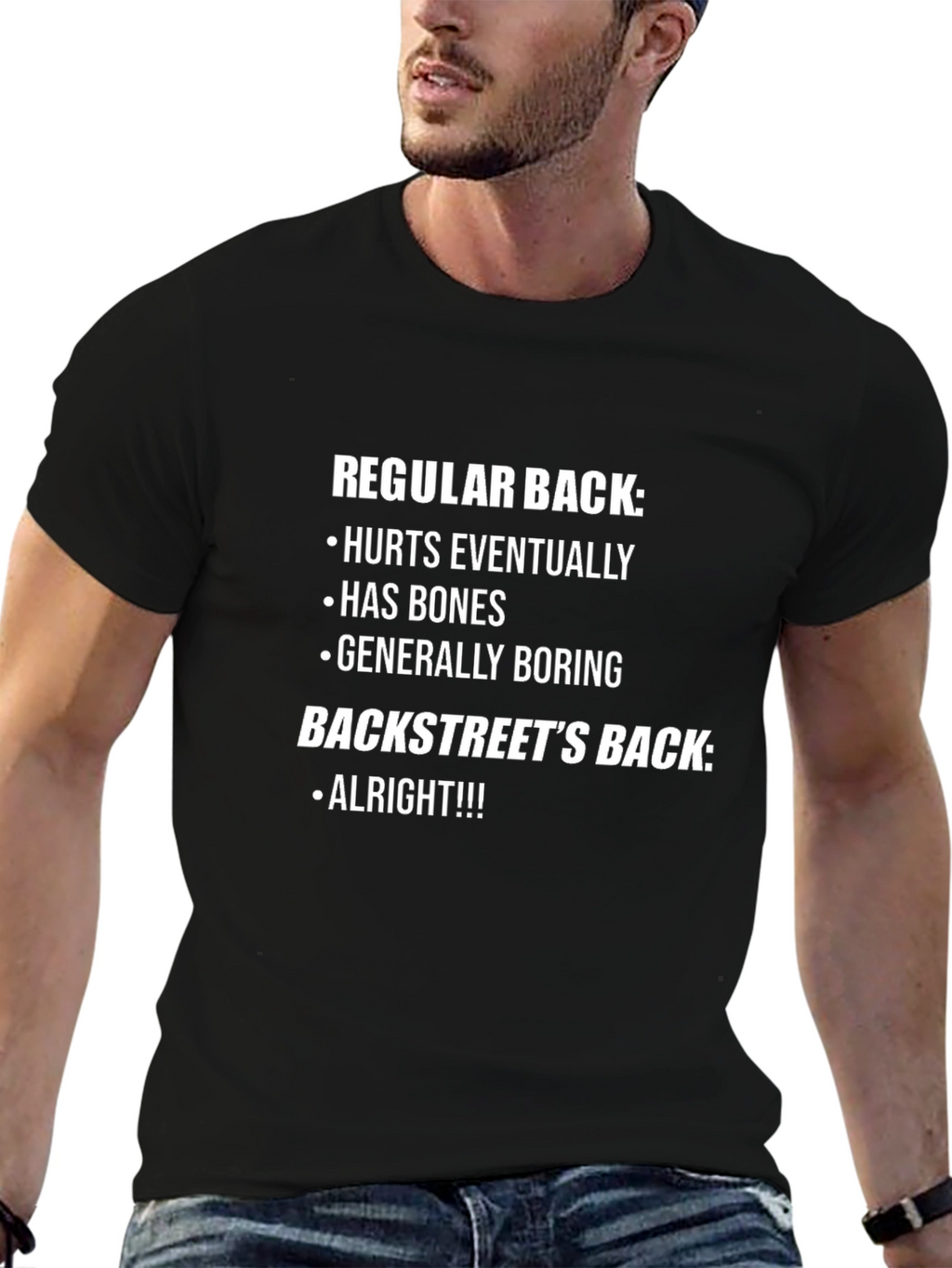 Regular Back vs Backstreets Back Novelty T-Shirt