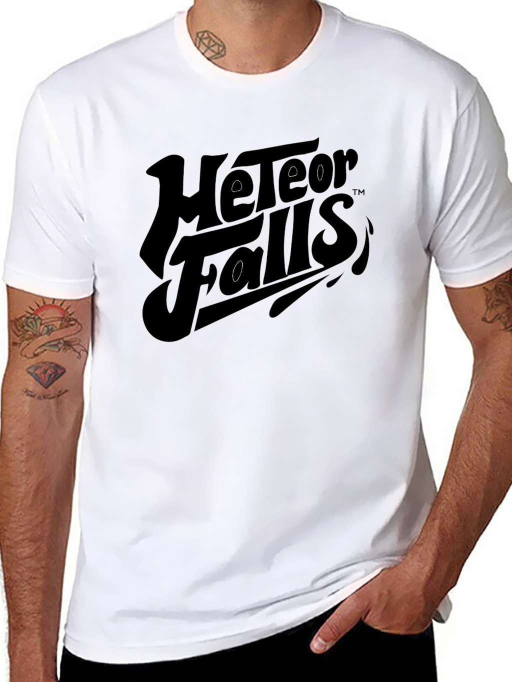 Meteor Falls Black Graphic Tee