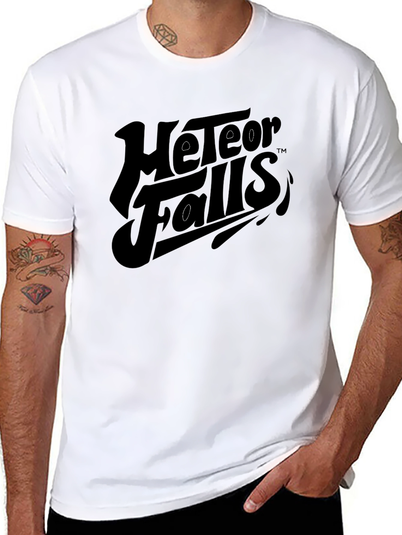 Meteor Falls Black Graphic Tee