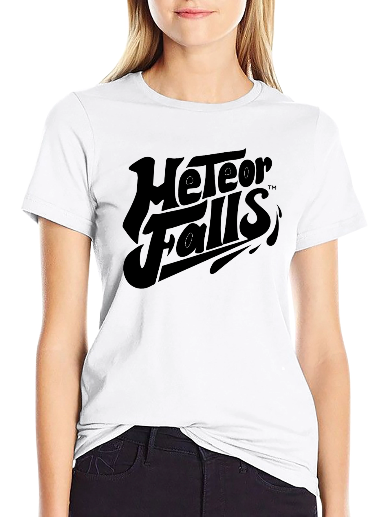 Meteor Falls Black Graphic Tee