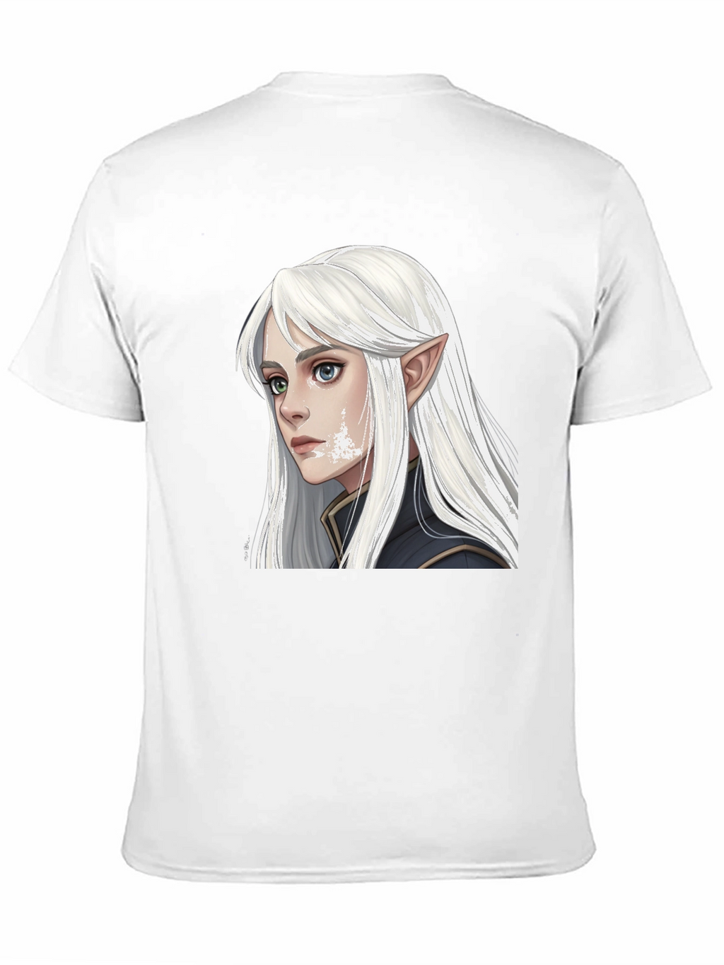 Elf Portrait Graphic Tee - Fantasy Shirt