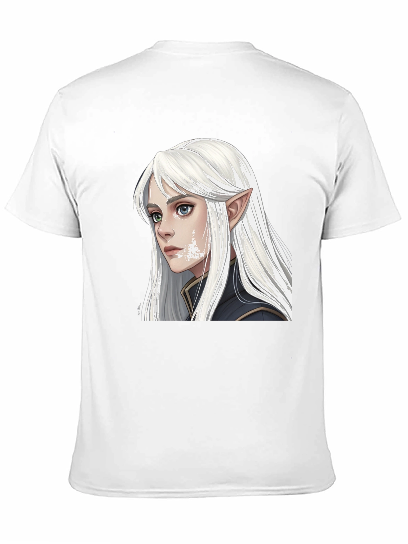 Elf Portrait Graphic Tee - Fantasy Shirt
