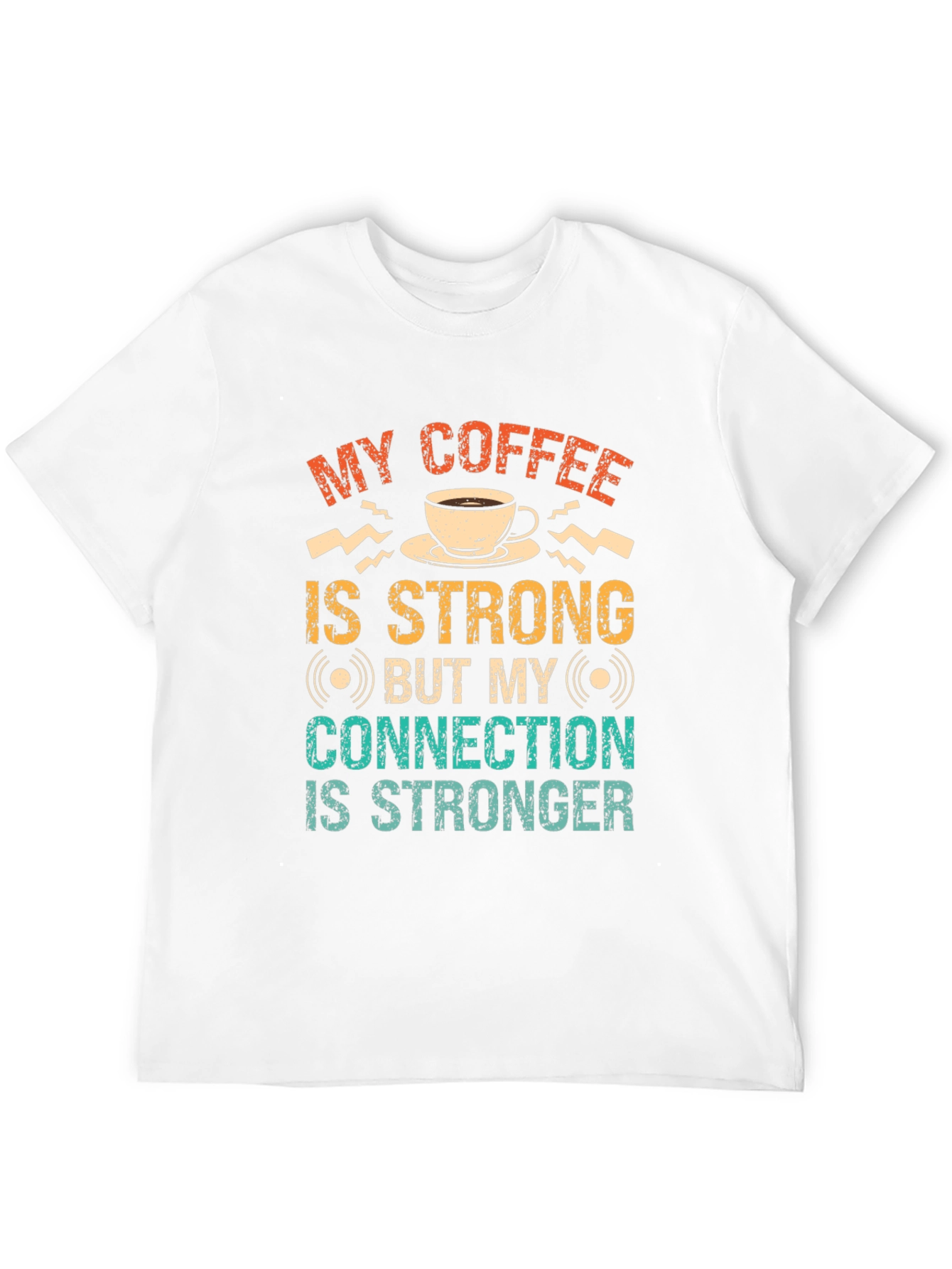 Strong Coffee Strong Connection Graphic T-Shirt