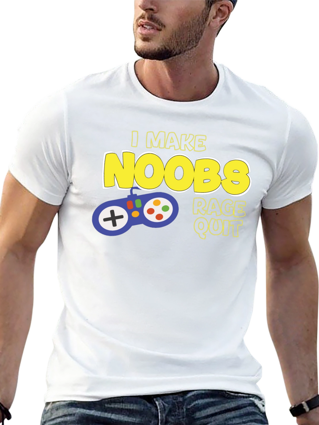 Gamer T-Shirt - I Make Noobs Rage Quit