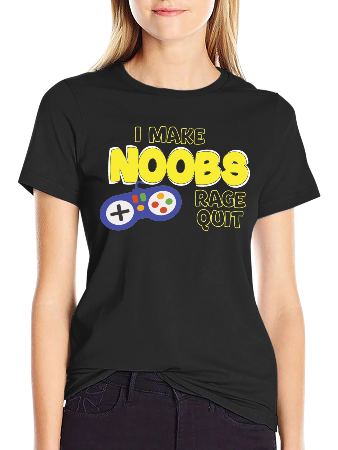 Gamer T-Shirt - I Make Noobs Rage Quit