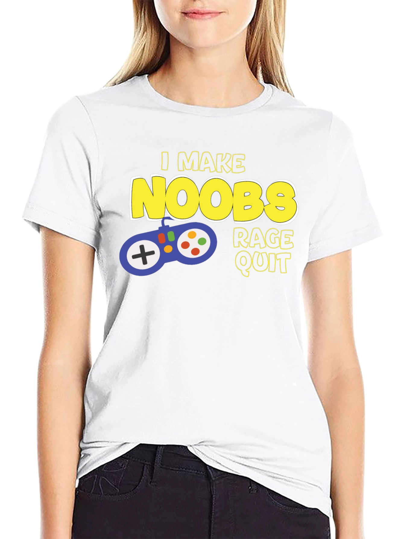 Gamer T-Shirt - I Make Noobs Rage Quit