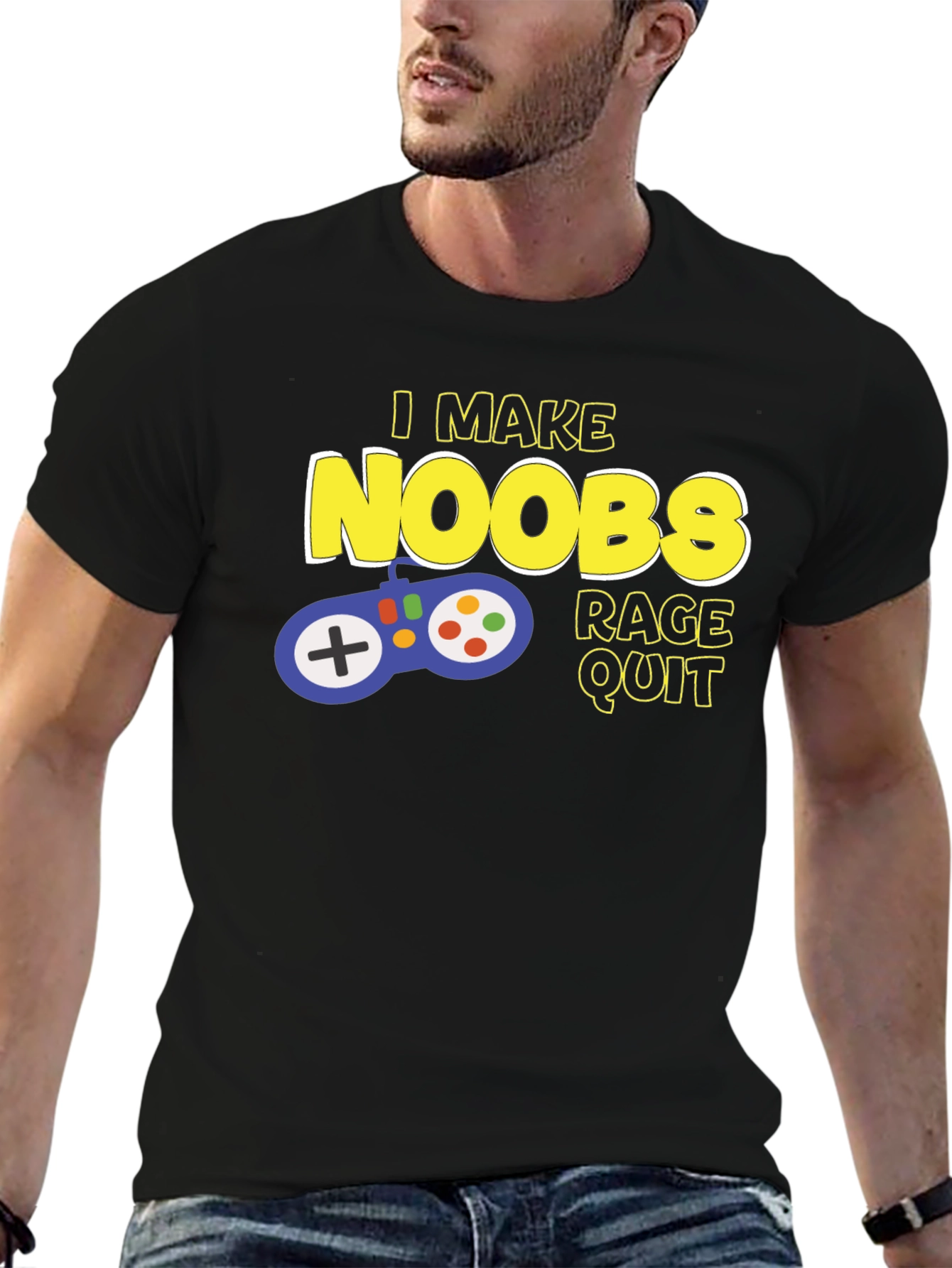 Gamer T-Shirt - I Make Noobs Rage Quit