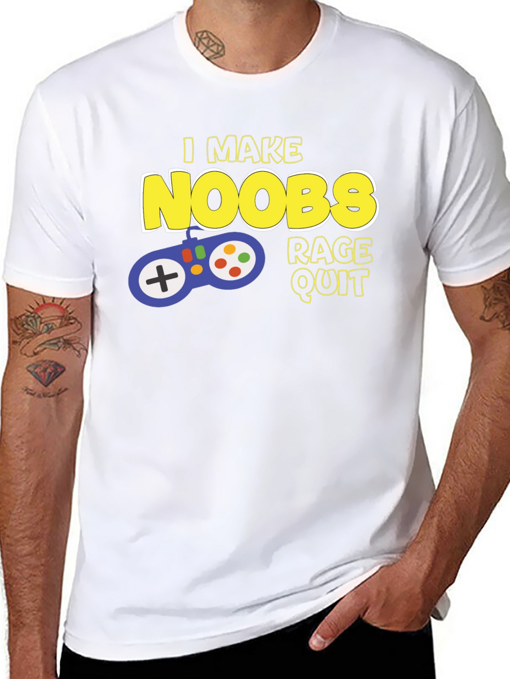 Gamer T-Shirt - I Make Noobs Rage Quit