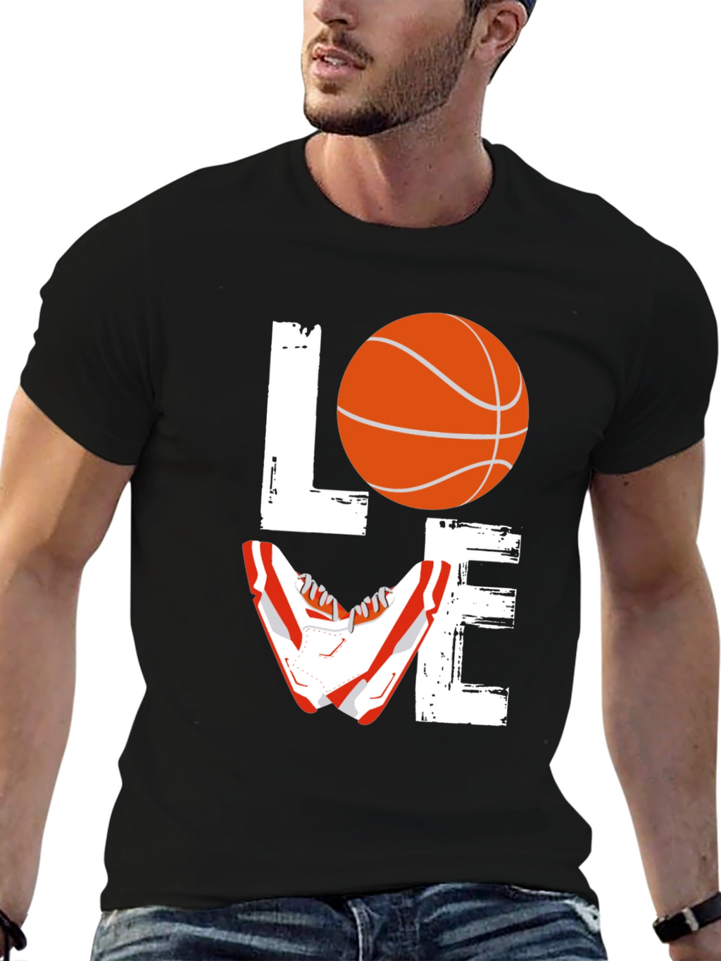 Love Basketball Graphic T-Shirt
