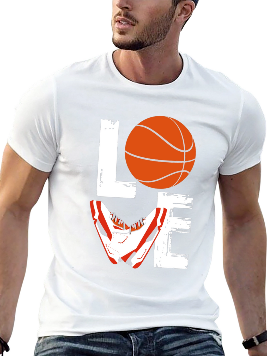 Love Basketball Graphic T-Shirt