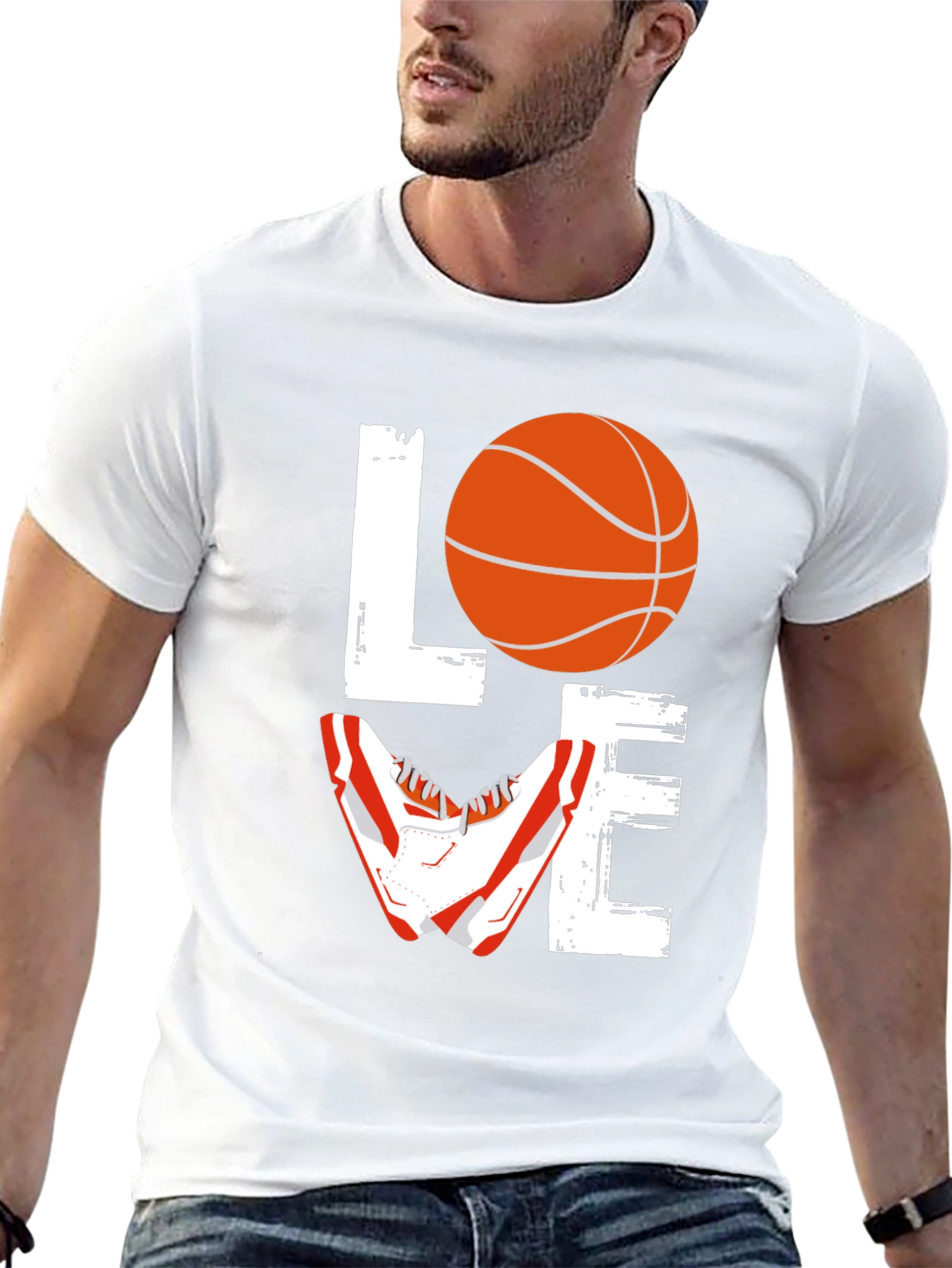 Love Basketball Graphic T-Shirt