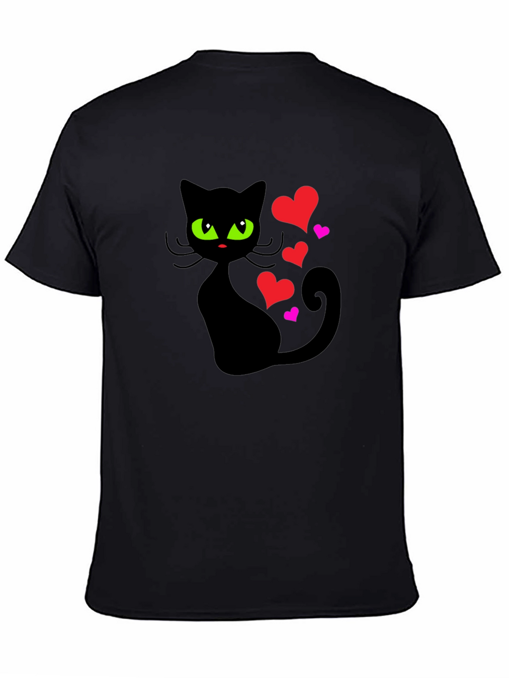 Black Cat Love T-Shirt