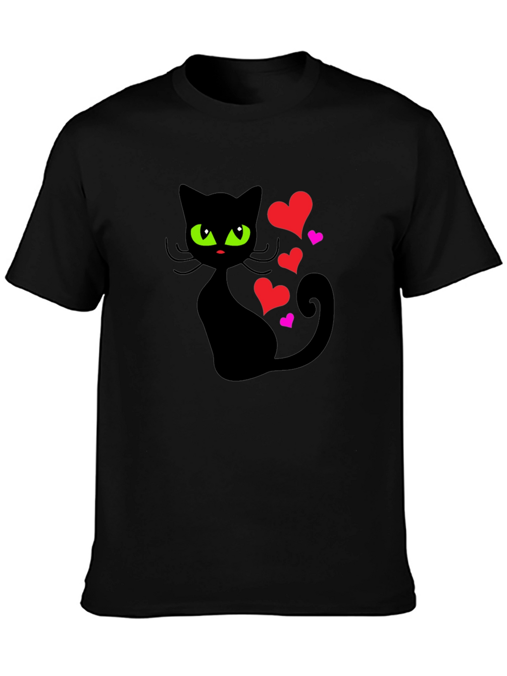Black Cat Love T-Shirt
