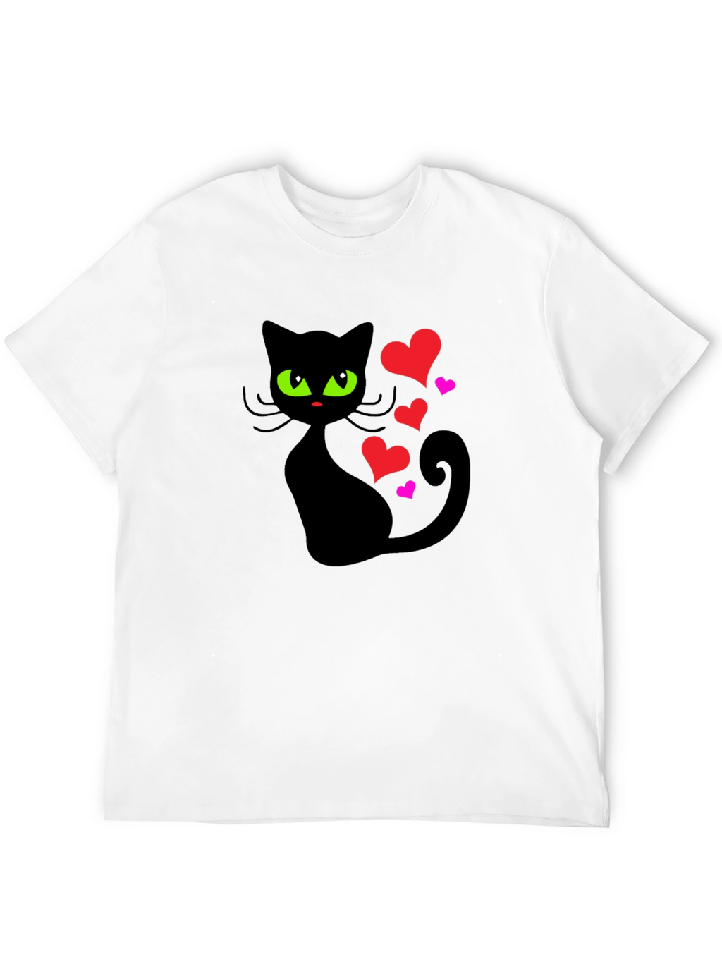 Black Cat Love T-Shirt