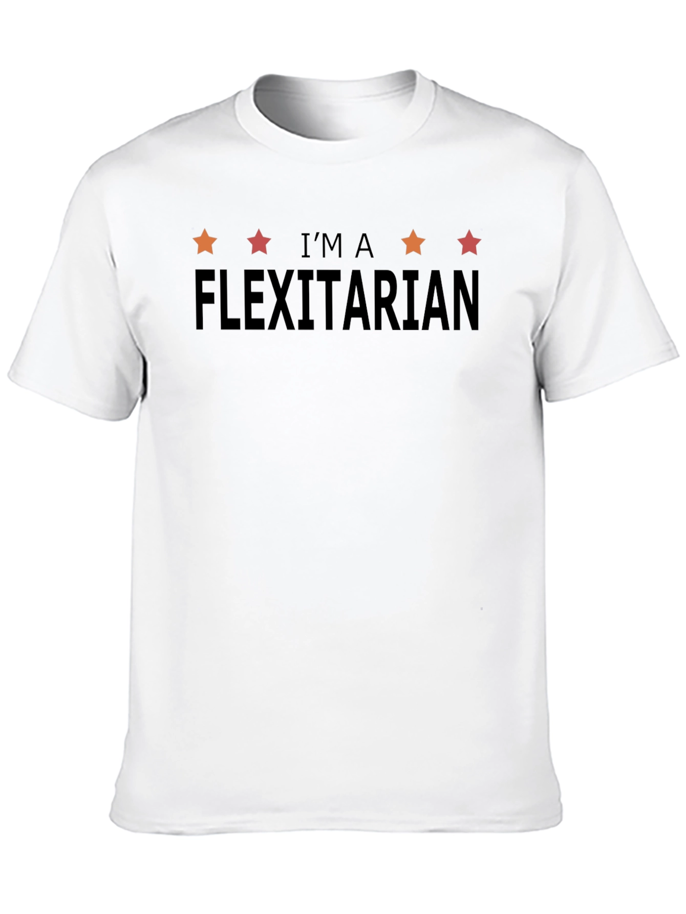 Flexitarian Graphic Tee - Black Casual Fit