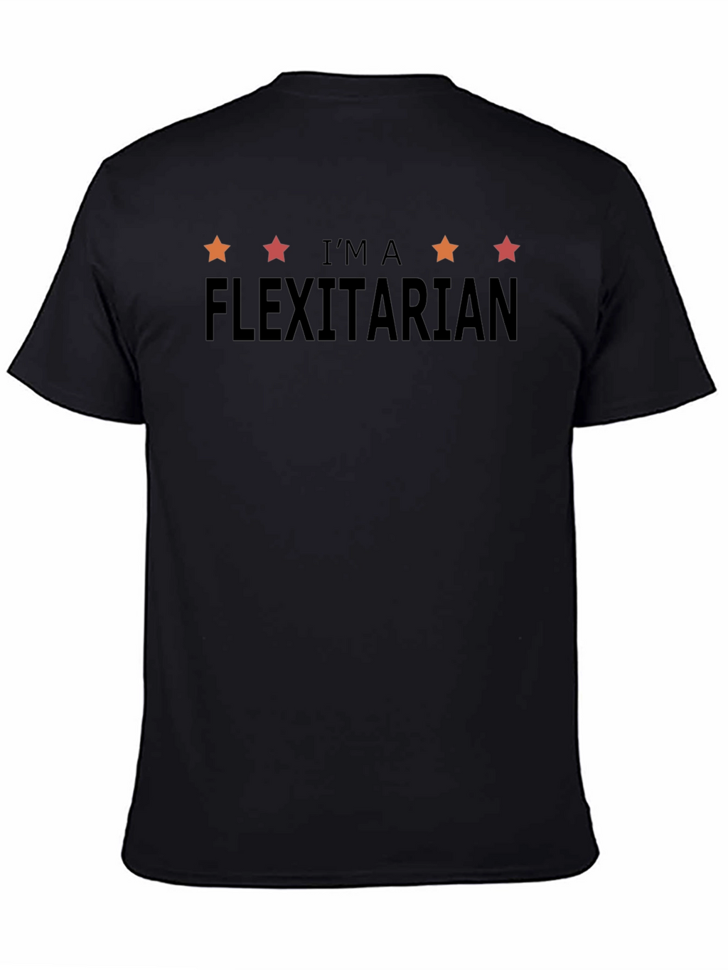 Flexitarian Graphic Tee - Black Casual Fit