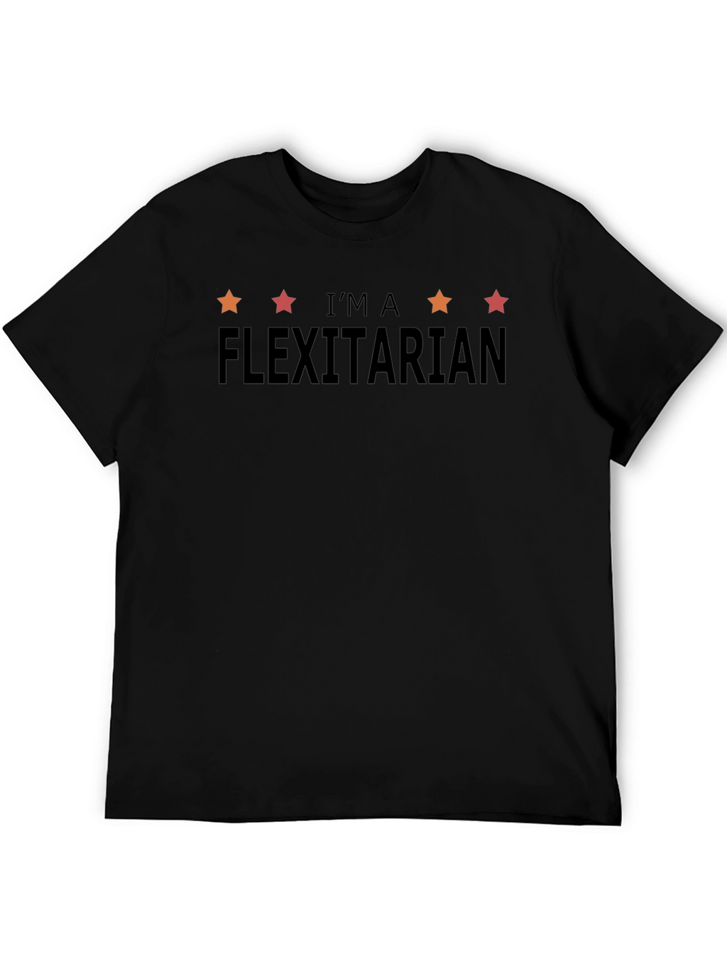 Flexitarian Graphic Tee - Black Casual Fit