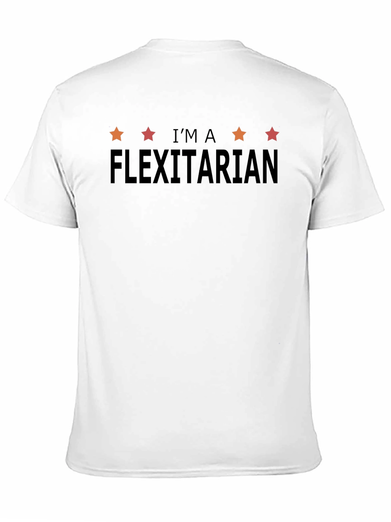Flexitarian Graphic Tee - Black Casual Fit