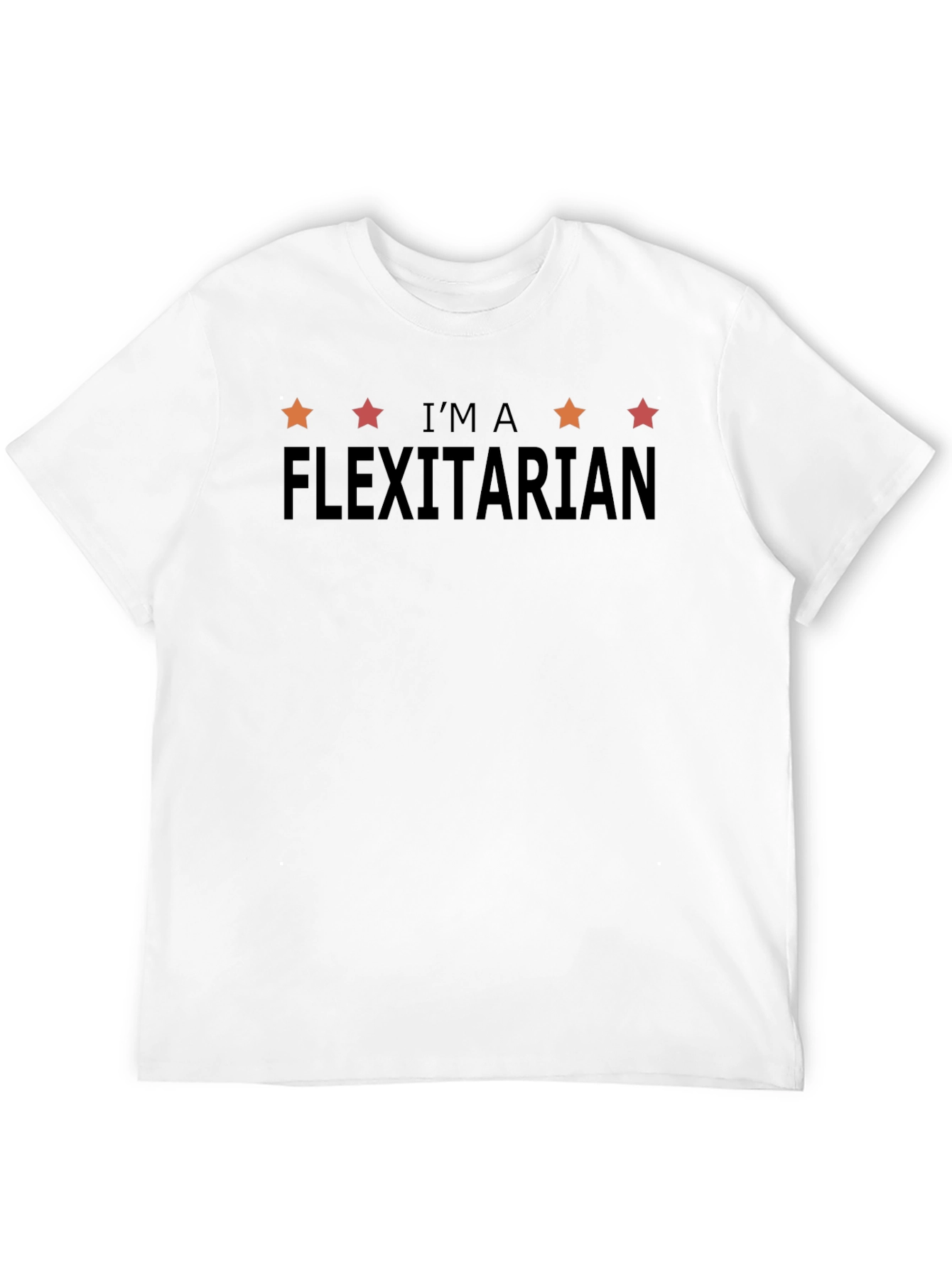 Flexitarian Graphic Tee - Black Casual Fit