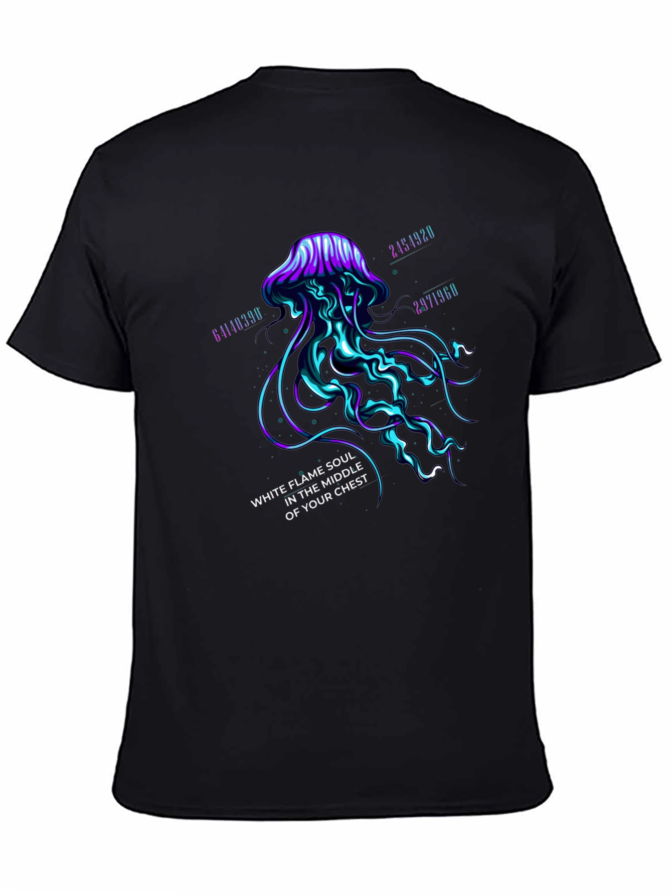 Mystic Jellyfish Graphic Tee - White Flame Soul Shirt