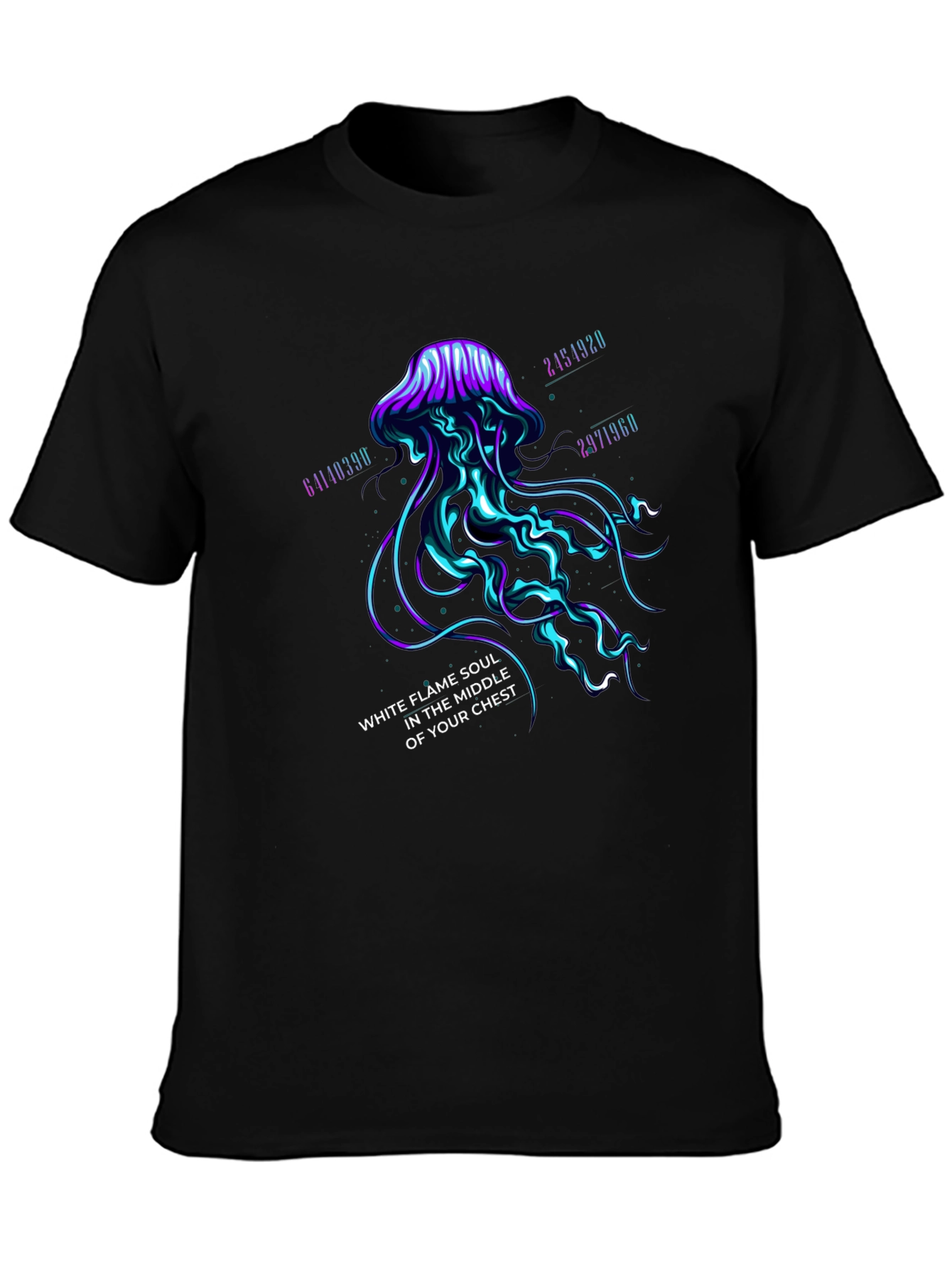 Mystic Jellyfish Graphic Tee - White Flame Soul Shirt