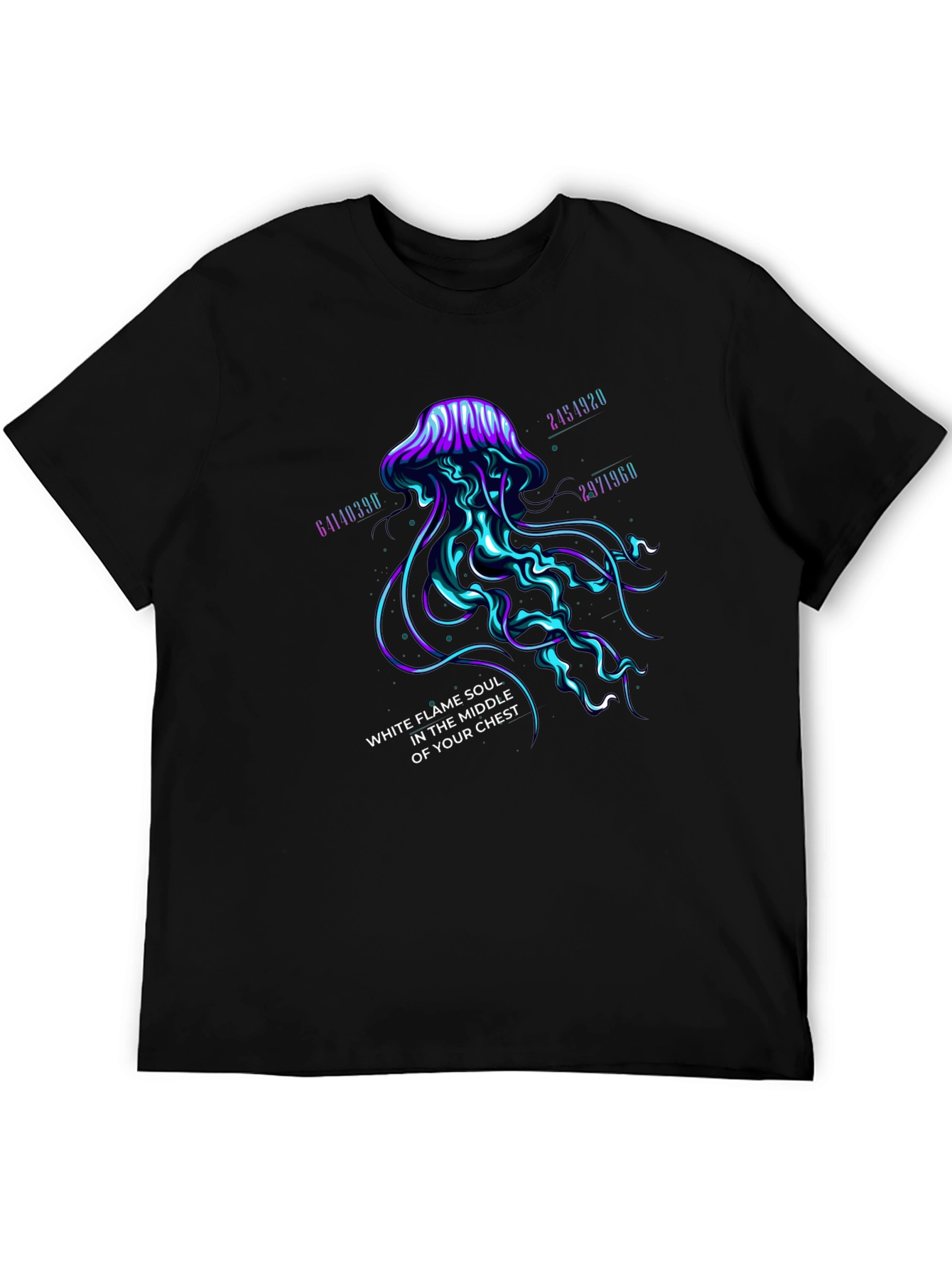 Mystic Jellyfish Graphic Tee - White Flame Soul Shirt