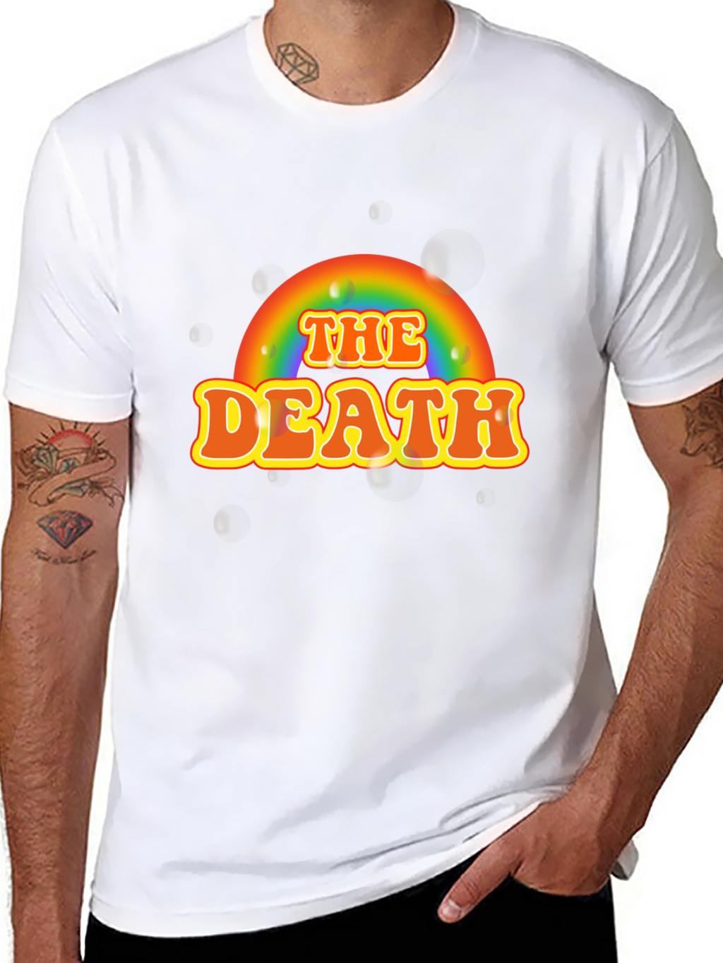 The Death Rainbow Graphic Tee - Retro Style T-Shirt