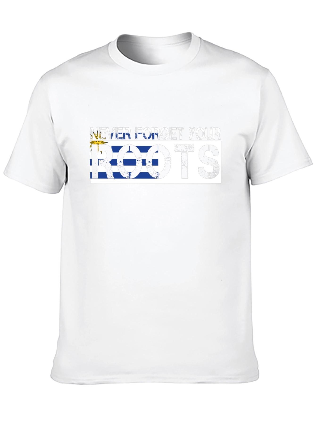 Never Forget Your Roots Uruguay Flag T-Shirt