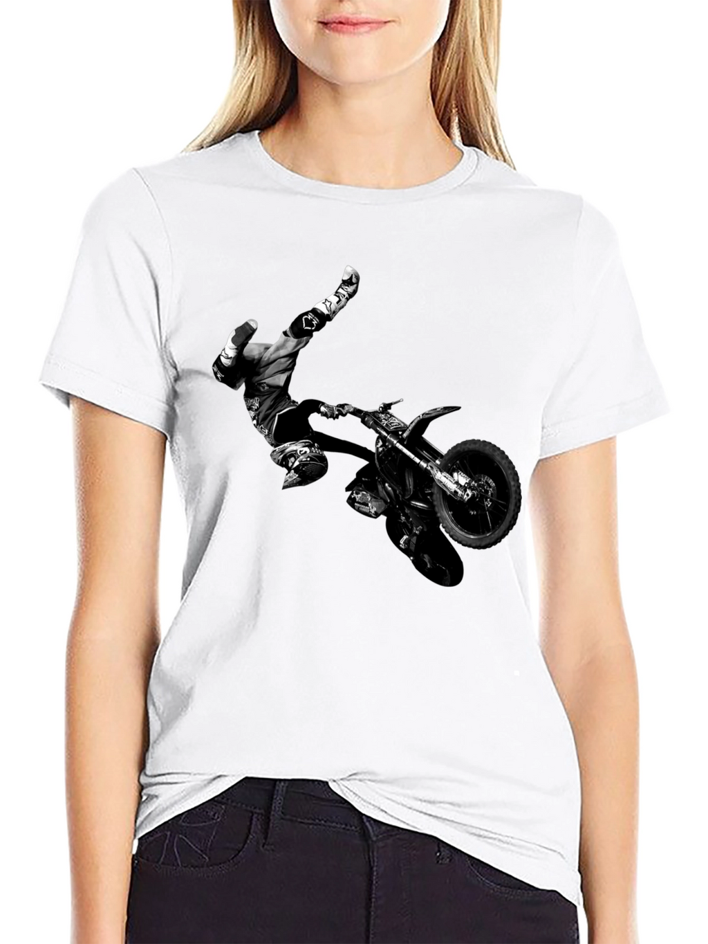 Motorcross Rider Black T-Shirt