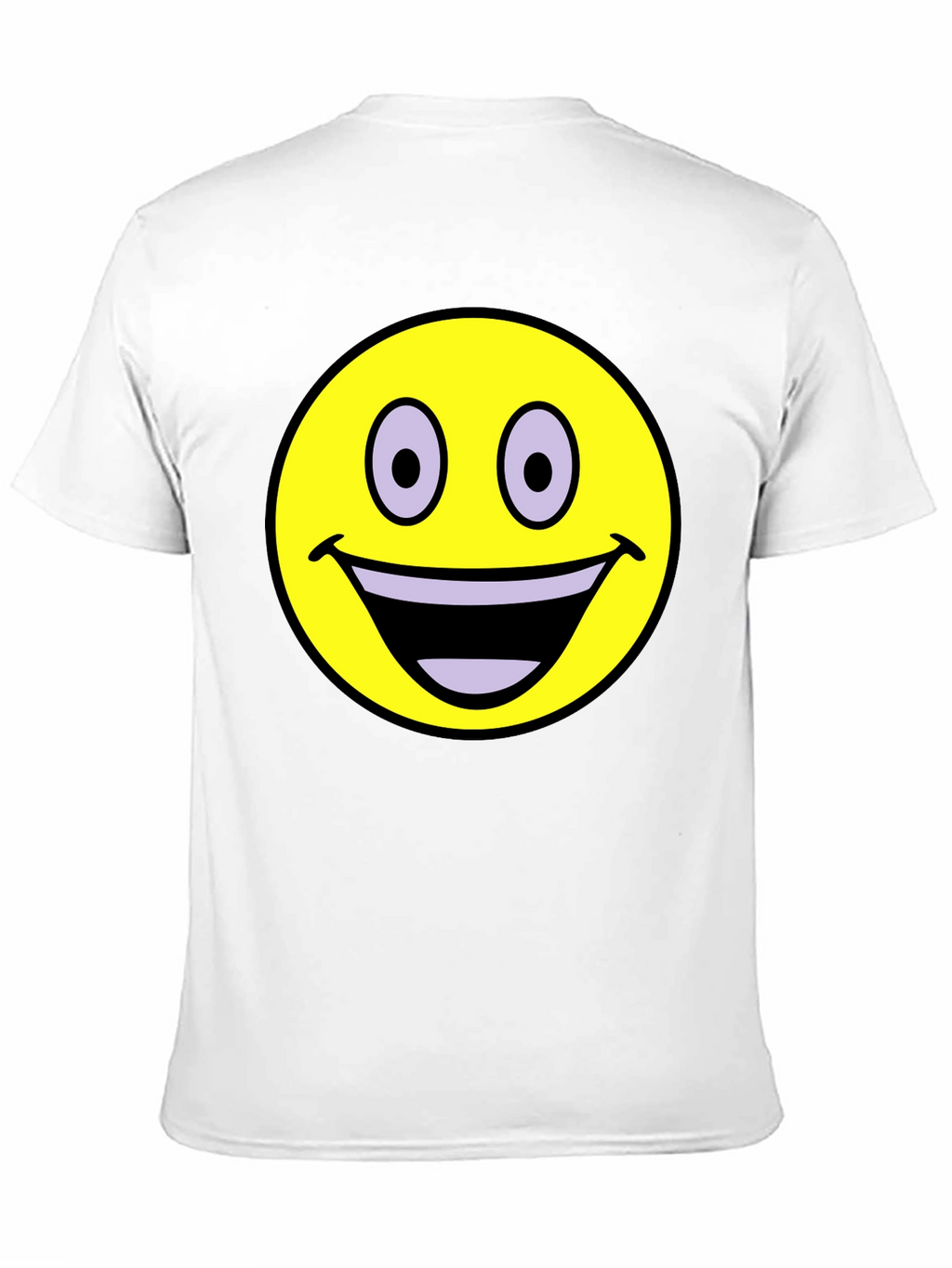 Smiley Face Graphic T-Shirt - Black