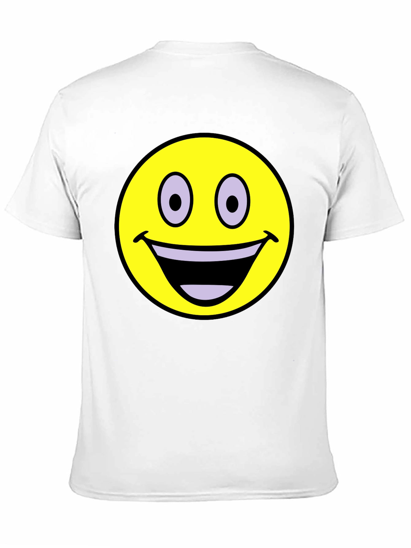 Smiley Face Graphic T-Shirt - Black