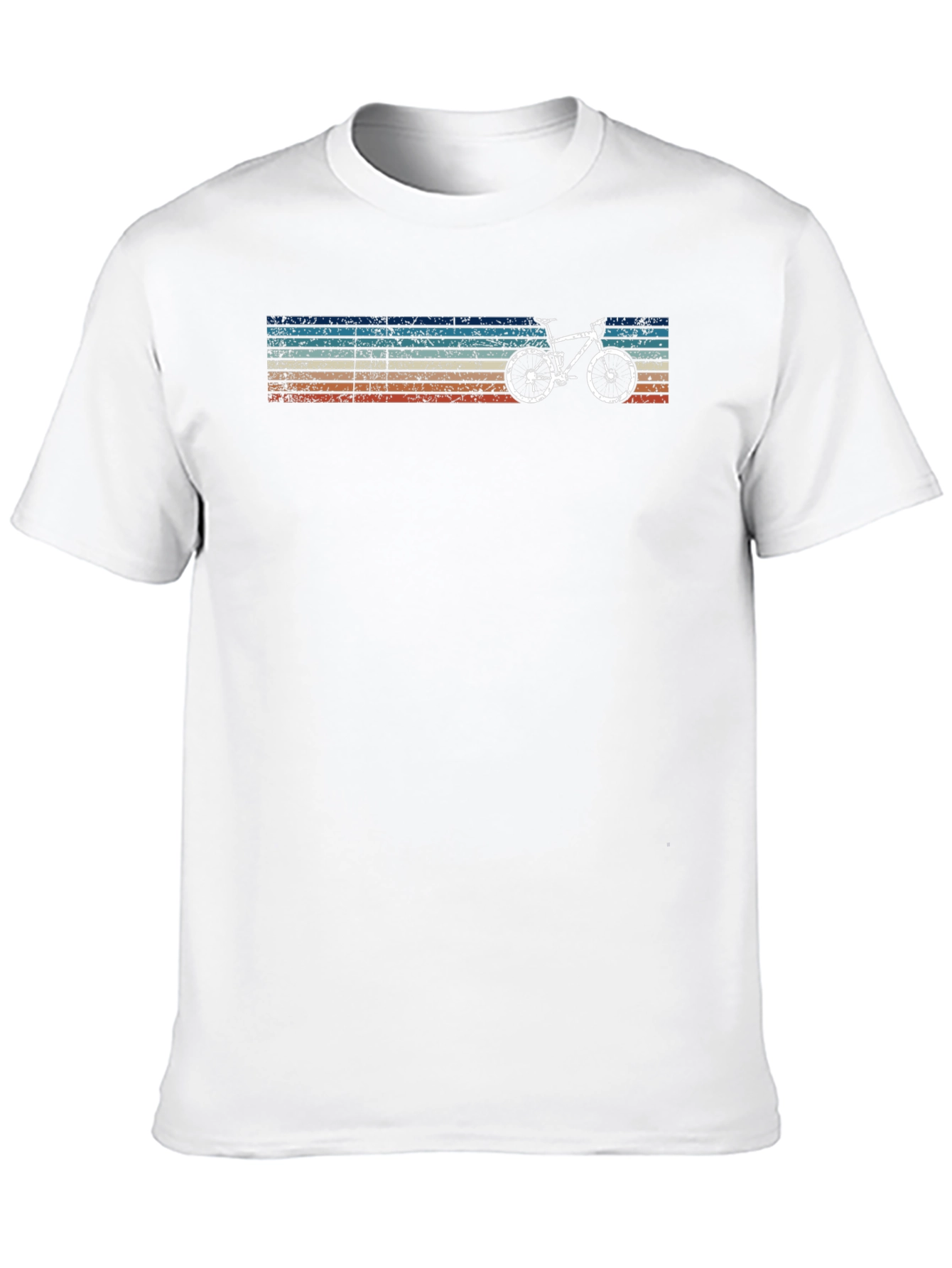 Retro Bicycle Graphic Tee - Vintage Style Black T-Shirt