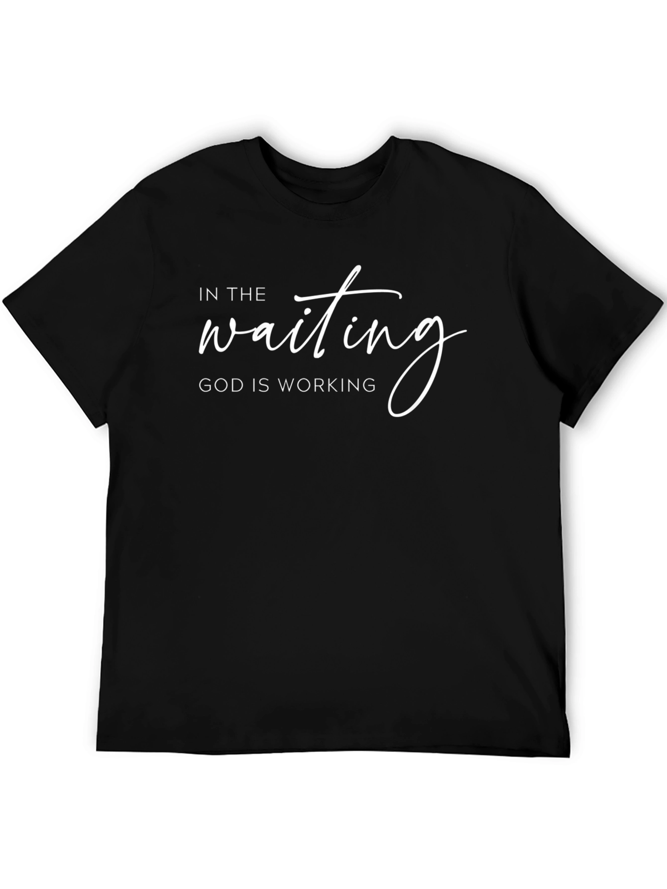 In The Waiting Graphic T-Shirt - Faith Based Tee
