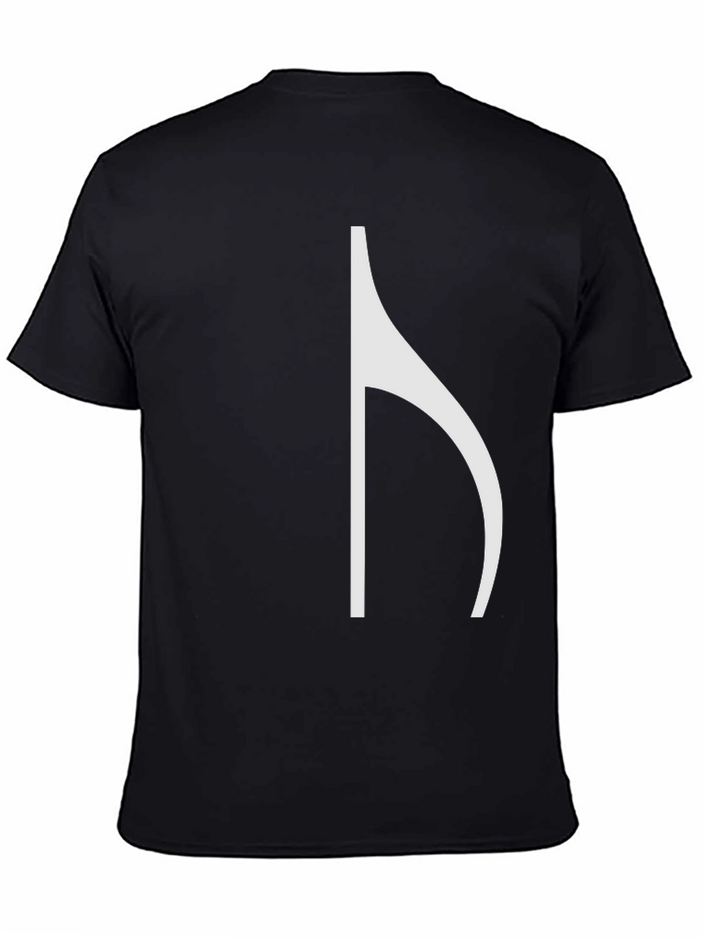 Black T-Shirt with Unique Music Note Graphic