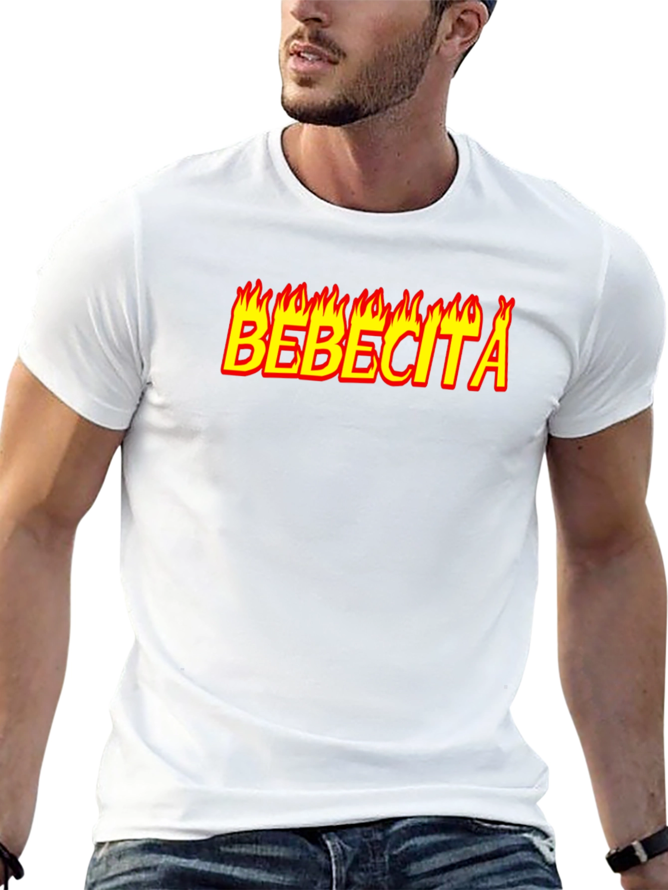 Bebe-cita Flame Graphic Tee - Bold Black T-Shirt