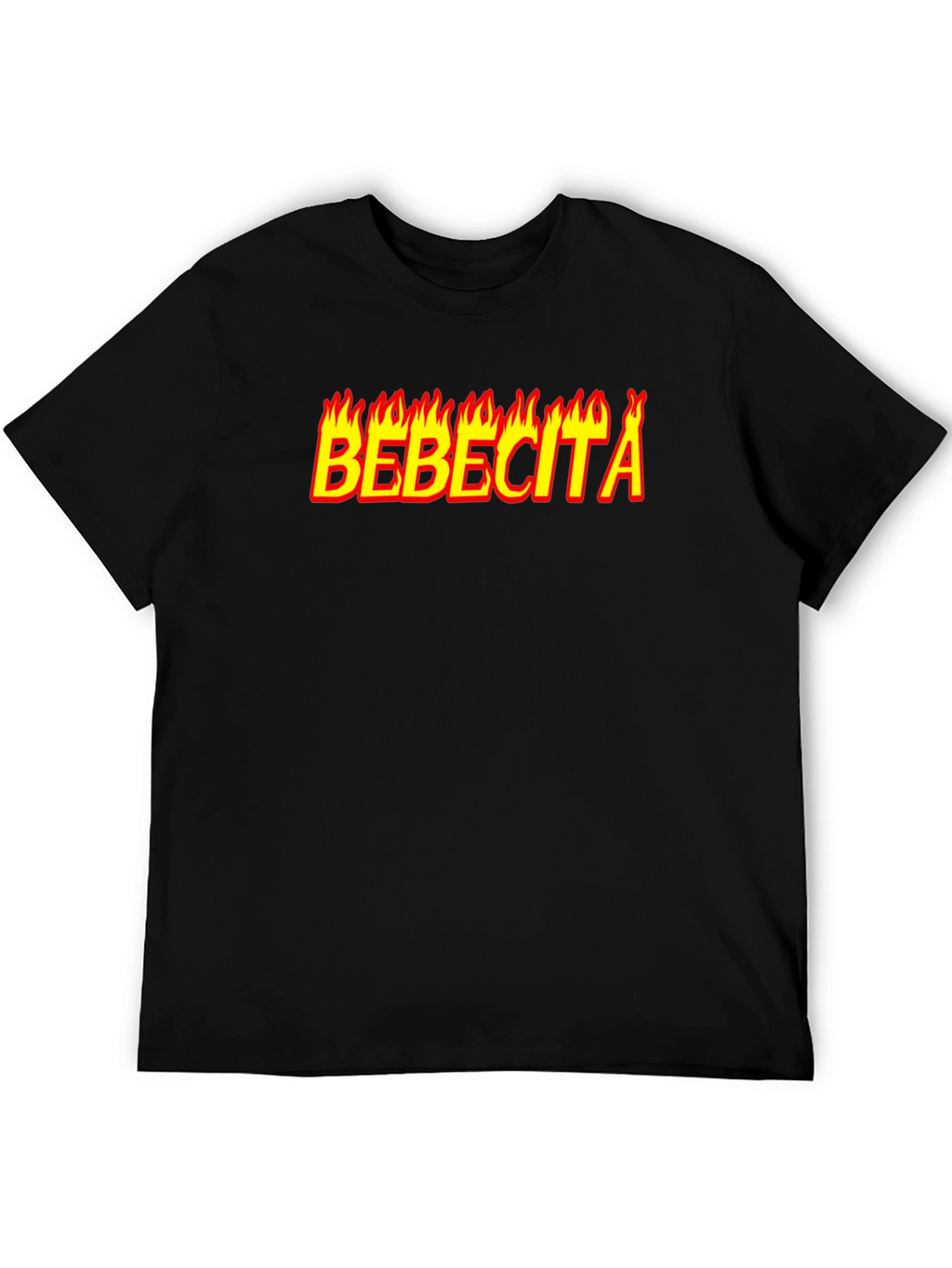 Bebe-cita Flame Graphic Tee - Bold Black T-Shirt