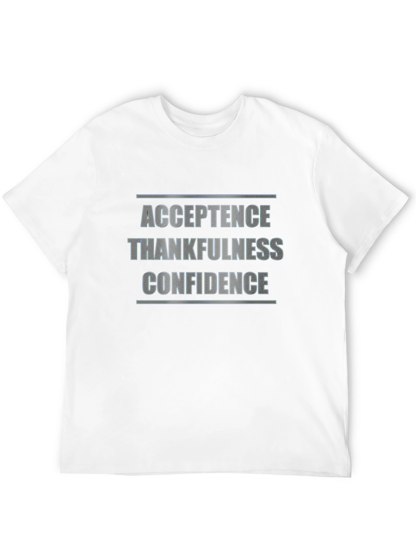 Acceptance Thankfulness Confidence Black T-Shirt